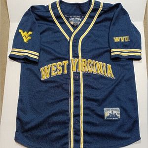 Steve & Barry's West Virginia University WVU Mountaineers Baseball Jersey Men L